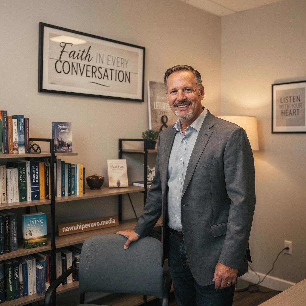 Lidé různých vír diskutují během mezireligiálního dialogu v krásném parku.